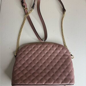 Quilted pink Crossbody Bag